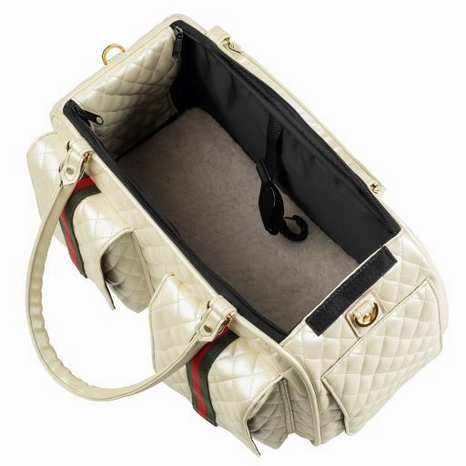 Marlee 2 Ivory Quilted with Stripe Carrier