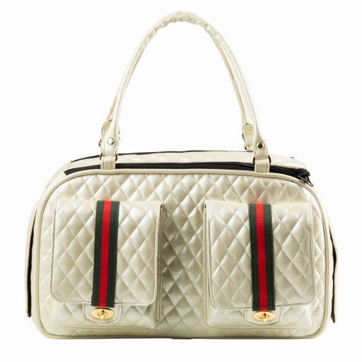 Marlee 2 Ivory Quilted with Stripe Carrier