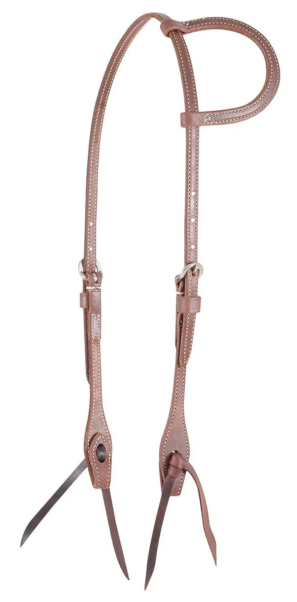 Martin Saddlery Harness Leather Slip Ear Headstall 1/2-inch Thick, Natural