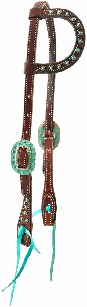 Martin Antique Turquoise Sliding Ear Headstall cat fur care cat grooming tools cat deshedding brush cat bath kit cat nail trimmer
