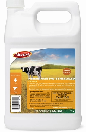 Martin's Permethrin 1% Synergized Pour-On Fly Insecticide chicken supplies backyard chicken coop accessories poultry food chicken vitamins
