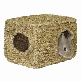 Marukan 100% Natural Straw House W300mm x D200mm x H210mm (MR-409) hamster cage guinea pig supplies small animal accessories rabbit water bottle rat tunnel