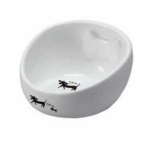 Marukan Bone Shape Ceramic Dog Bowl dog harness dog training collar dog safety vest dog seatbelt dog ID tag