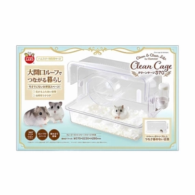 Marukan Clean & Clear Cage 370 for Hamster (ML572) hamster cage guinea pig supplies small animal accessories rabbit water bottle rat tunnel