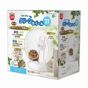 Marukan Clean & Clear Hamster Wheel 21cm (ML265) hamster cage guinea pig supplies small animal accessories rabbit water bottle rat tunnel