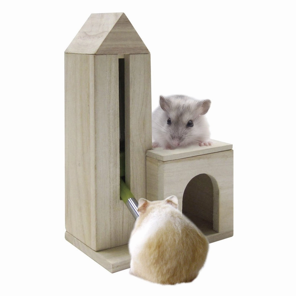 Marukan Cozy Room with Water Bottle Stand for Hamsters dog water fountain slow feeder automatic dog feeder gravity feeder dog food dispenser