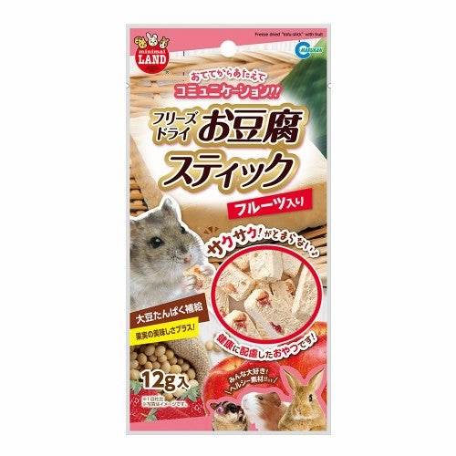 Marukan Freeze-Dried Tofu Stick Fruits 12g dog water fountain slow feeder automatic dog feeder gravity feeder dog food dispenser