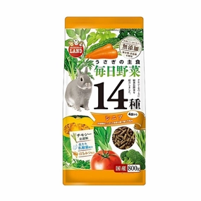 Marukan Main Food 14 Veggies for Rabbit Senior 800g (ML523) cat vitamins cat digestive aid cat immune support cat joint supplement cat skin supplement