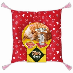 Marukan Nyanko's Soothing Cushion Cat Bed cat leash cat bowtie cat hat cat bandana cat costume