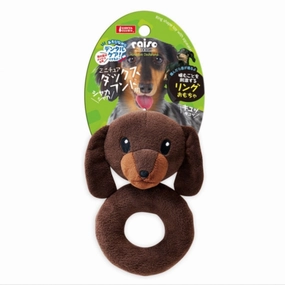 Marukan Ring Shaped Dachshund With Squeaker Dog Toy cat dry food crunchy cat food fish formula dry cat food adult cat kibble kitten dry food