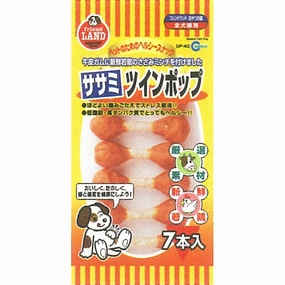Marukan Sasami Twin Pop Dog Treat 7pcs dog supplies dog food toys accessories dog bed