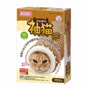 Marukan Sleeve Shaped Cat Tunnel (Brown) cat leash cat bowtie cat hat cat bandana cat costume