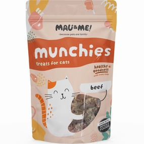Mau&Me Munchies Beef Air-Dried Grain-Free Cat Treats 60g dog chew toys dog dental chews durable chew toys puppy chew toy bone chew