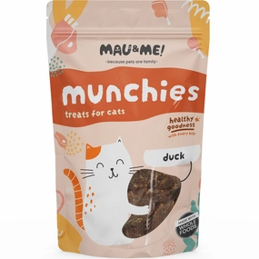 Mau&Me Munchies Duck Air-Dried Grain-Free Cat Treats 60g natural cat food soft cat treats freeze dried cat food organic cat treats indoor cat food