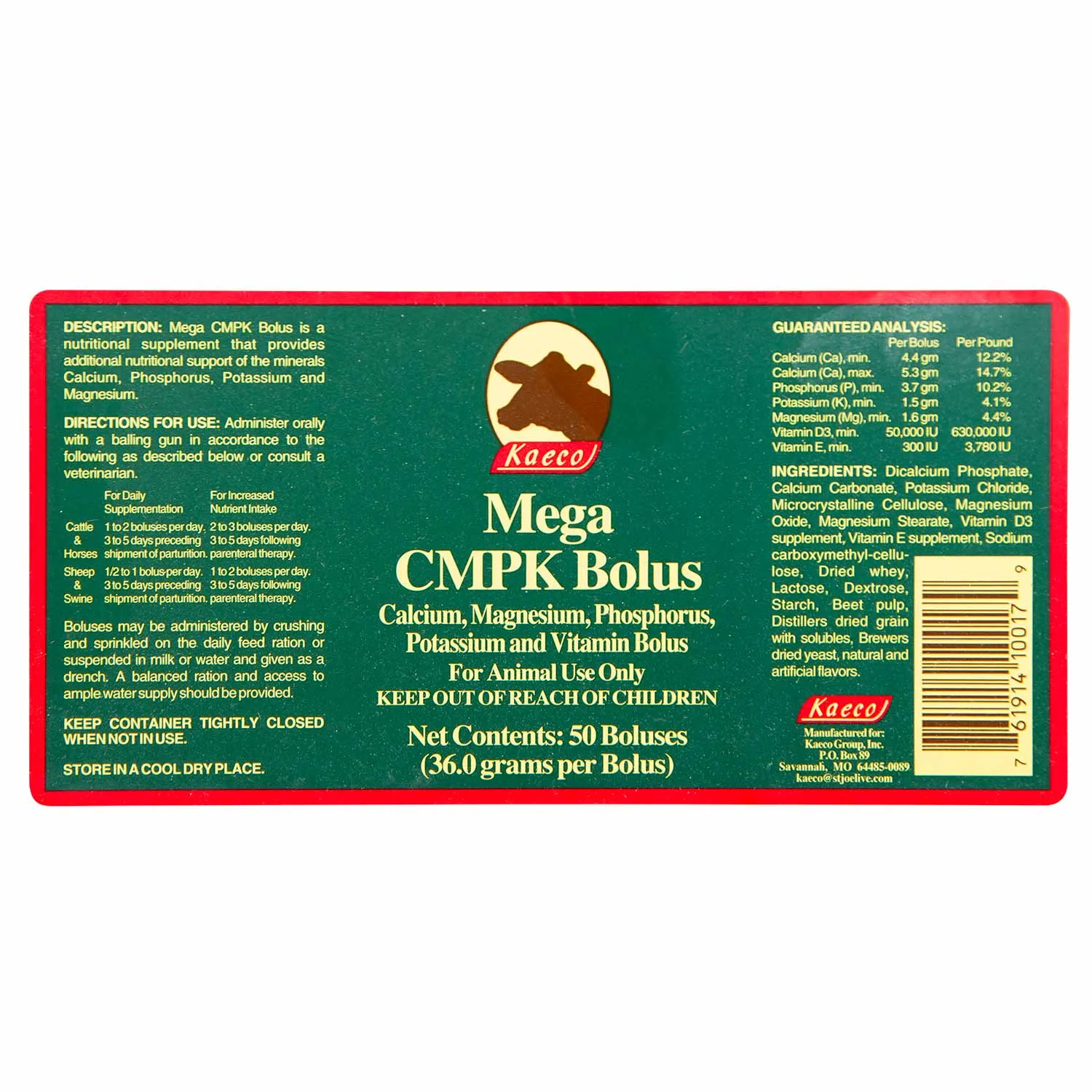 Mega CMPK Bolus, 50 ct