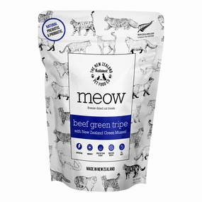 Meow Beef Green Tripe Freeze Dried Treats, 1.4 oz cat scratchers cat towers cat window perch cat heating pad cat calming spray