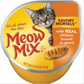 Meow Mix Savory Morsels with Chicken in Gravy Cat Food Cups cat calming diffuser cat stress relief anxiety cat treats cat relaxing spray pet mood aid