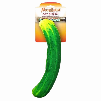 Meowijuana Get Kickin Spicy Pickle Kicker Cat Toy cat toys interactive cat toys cat teaser wand cat balls cat laser pointer