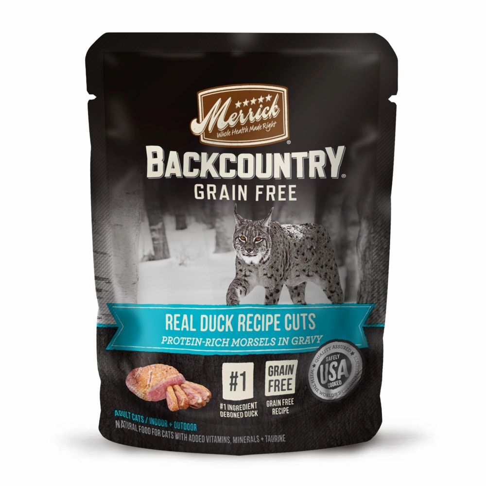 Merrick Backcountry Grain Free Gluten Free Premium High Protein Wet Cat Food, Duck Recipe Cuts With Gravy cat calming diffuser cat stress relief anxiety cat treats cat relaxing spray pet mood aid