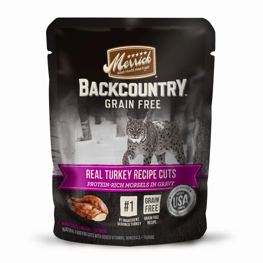 Merrick Backcountry Grain Free Gluten Free Premium High Protein Wet Cat Food, Turkey Recipe Cuts With Gravy cat calming diffuser cat stress relief anxiety cat treats cat relaxing spray pet mood aid