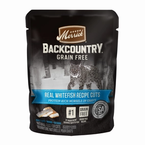 Merrick Backcountry Grain Free Gluten Free Premium High Protein Wet Cat Food, Whitefish Recipe Cuts With Gravy cat calming diffuser cat stress relief anxiety cat treats cat relaxing spray pet mood aid