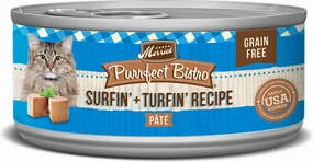 Merrick Purrfect Bistro Surfin & Turfin Pate Grain Free Canned Cat Food cat calming diffuser cat stress relief anxiety cat treats cat relaxing spray pet mood aid
