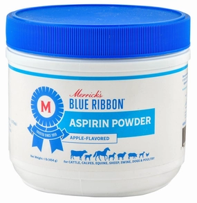 Merrick's Blue Ribbon Aspirin Powder, Apple Flavor, 1 lb chicken supplies backyard chicken coop accessories poultry food chicken vitamins