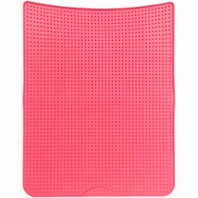 Messy Cats Silicone Litter Mat With Soft Graduated Spikes (Watermelon) kitten supplies kitten toys kitten food kitten litter box kitten bed