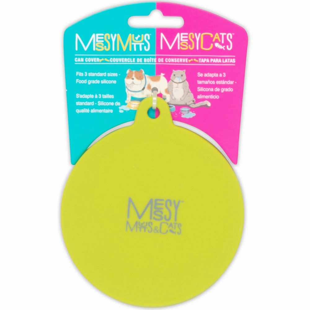 Messy Mutts & Cats Silicone Universal Cat & Dog Food Can Cover (Green) dog bones rawhide chew sticks dog jerky bacon bone