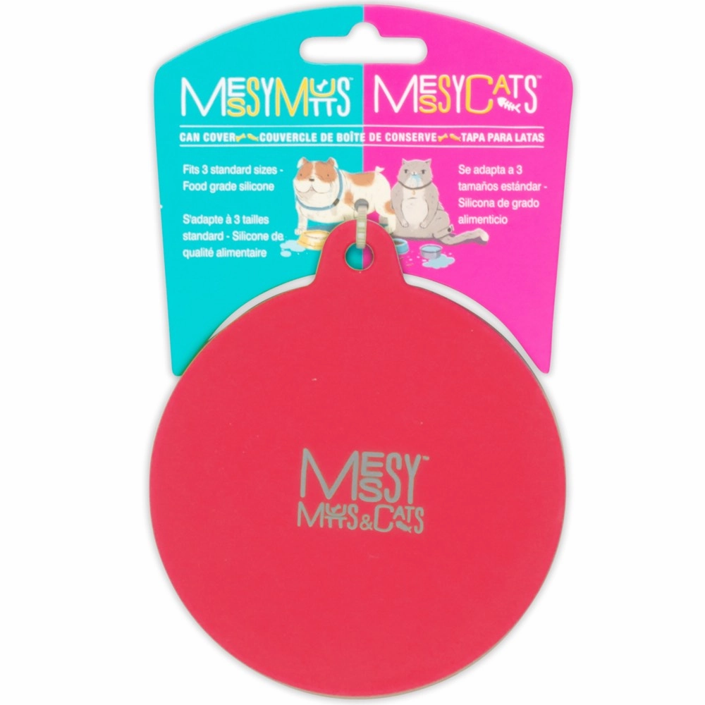 Messy Mutts & Cats Silicone Universal Cat & Dog Food Can Cover (Watermelon) cat leash cat bowtie cat hat cat bandana cat costume