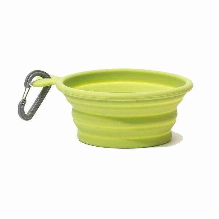 Messy Mutts Collapsible Silicone Bowl Green - Small