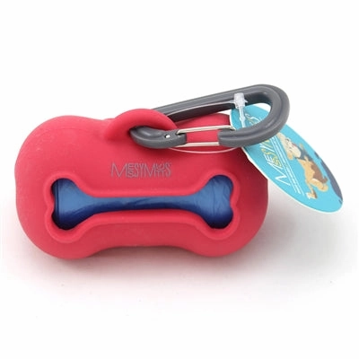 Messy Mutts Dog Wastebag Holder - Red dog pain relief hip joint supplement senior dog care pet arthritis aid dog skin supplement
