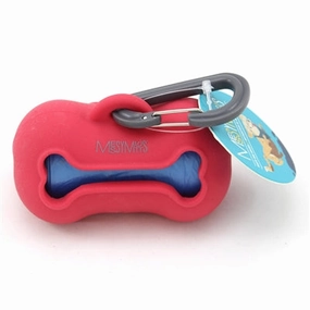 Messy Mutts Dog Wastebag Holder - Red dog pain relief hip joint supplement senior dog care pet arthritis aid dog skin supplement