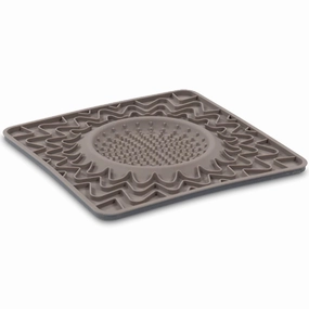 Messy Mutts Framed Silicone Interactive Dog Licking Bowl Mat (Grey) dog bones rawhide chew sticks dog jerky bacon bone