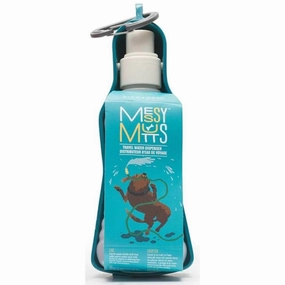 Messy Mutts Plastic Travel Dog Water Dispenser (Blue) dog bones rawhide chew sticks dog jerky bacon bone