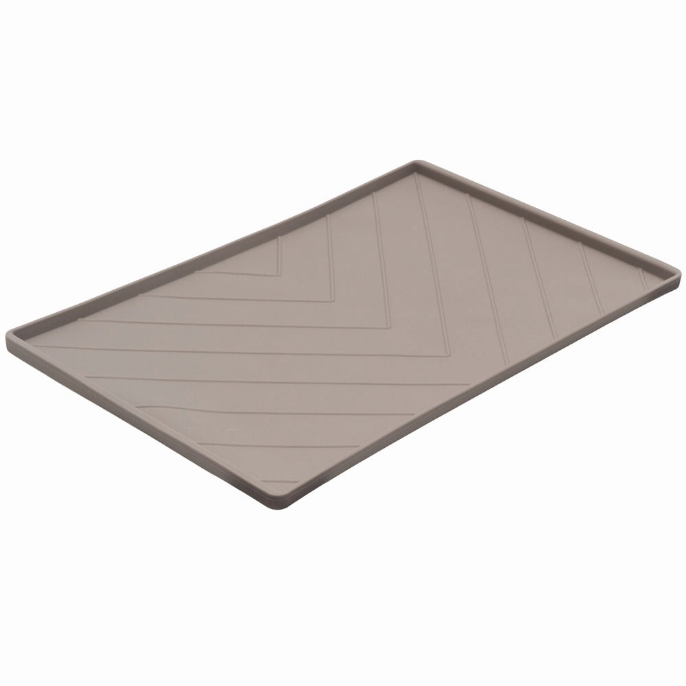 Messy Mutts Silicone Non-Slip Dog Bowl Mat (Grey) dog bones rawhide chew sticks dog jerky bacon bone