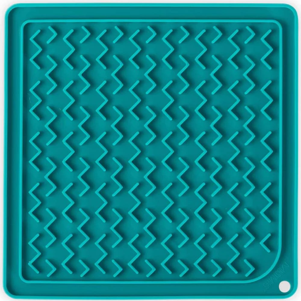 Messy Mutts Silicone Therapeutic Dog Licking Mat (Blue) cat dry food crunchy cat food fish formula dry cat food adult cat kibble kitten dry food