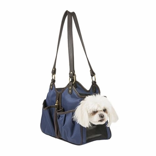 Metro Couture Navy With Brown Leather Trim & Tassel