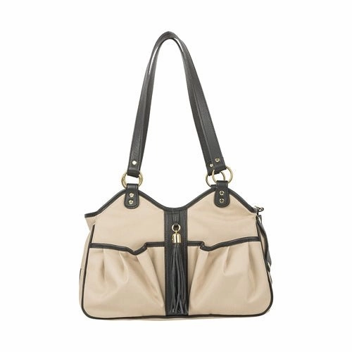 Metro Khaki Metro Couture with Black Leather Trim & Tassel