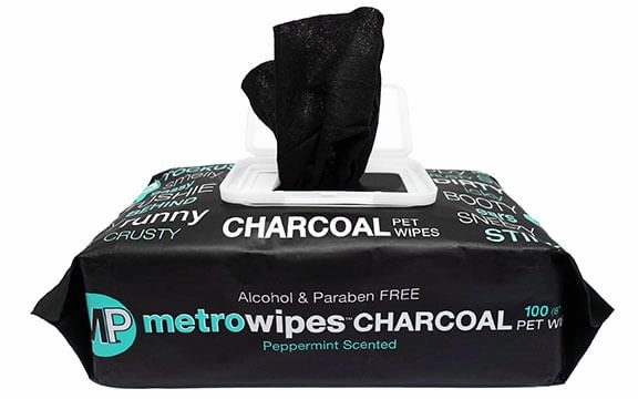 Metro Wipes Charcoal Peppermint Pet Wipes cat beds cat scratching post cat shampoo cat tunnel cat brush