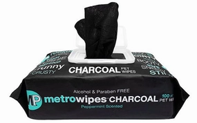 Metro Wipes Charcoal Peppermint Pet Wipes cat beds cat scratching post cat shampoo cat tunnel cat brush