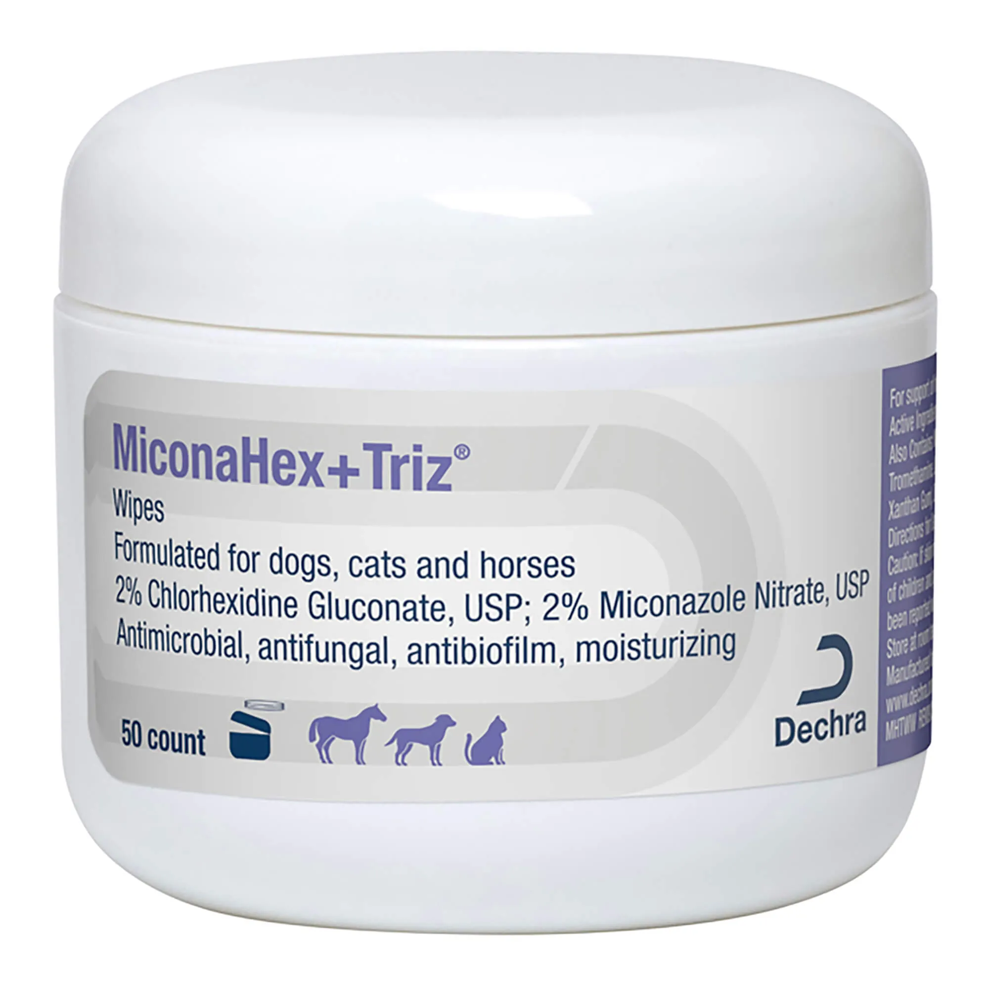 MiconaHex Triz Wipes, 2.25" round, 50 ct jar