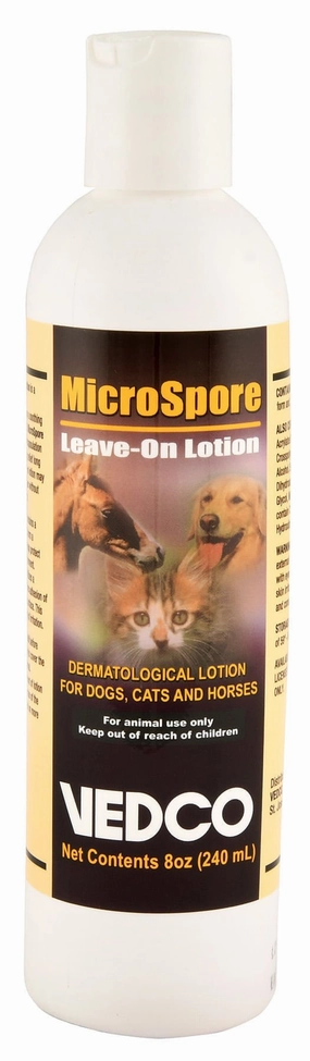 MicroSpore Leave-On Dermatological Lotion for Dogs, Cats, & Horses tuff dog toys durable toys for dogs chew tested toys hard chew toy strong plush