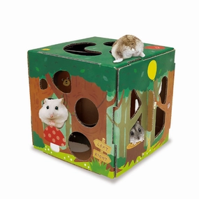 Mini Animan Cardboard Playland - Forest for Hamsters dog water fountain slow feeder automatic dog feeder gravity feeder dog food dispenser