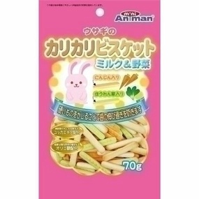 Mini Animan Crispy Biscuit Milk & Vegetable for Rabbit 70g kitten health kit kitten booster vitamins kid cat immune kitten digestion kitten omega 3