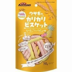 Mini Animan Crispy Biscuit with Fruit Flavor for Rabbit 70g kitten health kit kitten booster vitamins kid cat immune kitten digestion kitten omega 3
