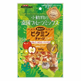 Mini Animan Dried Fruit Treats - Apple, Kiwi & Papaya for Small Animals 100g kitten health kit kitten booster vitamins kid cat immune kitten digestion kitten omega 3