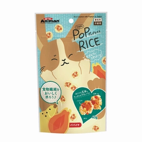 Mini Animan Rice Crackers with Papaya for Rabbits 40g kitten health kit kitten booster vitamins kid cat immune kitten digestion kitten omega 3