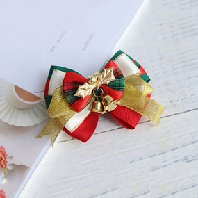 Mistletoe & Bells Bow Knot Christmas Collar small animal food rabbit pellets hamster food guinea pig snacks small pet mix
