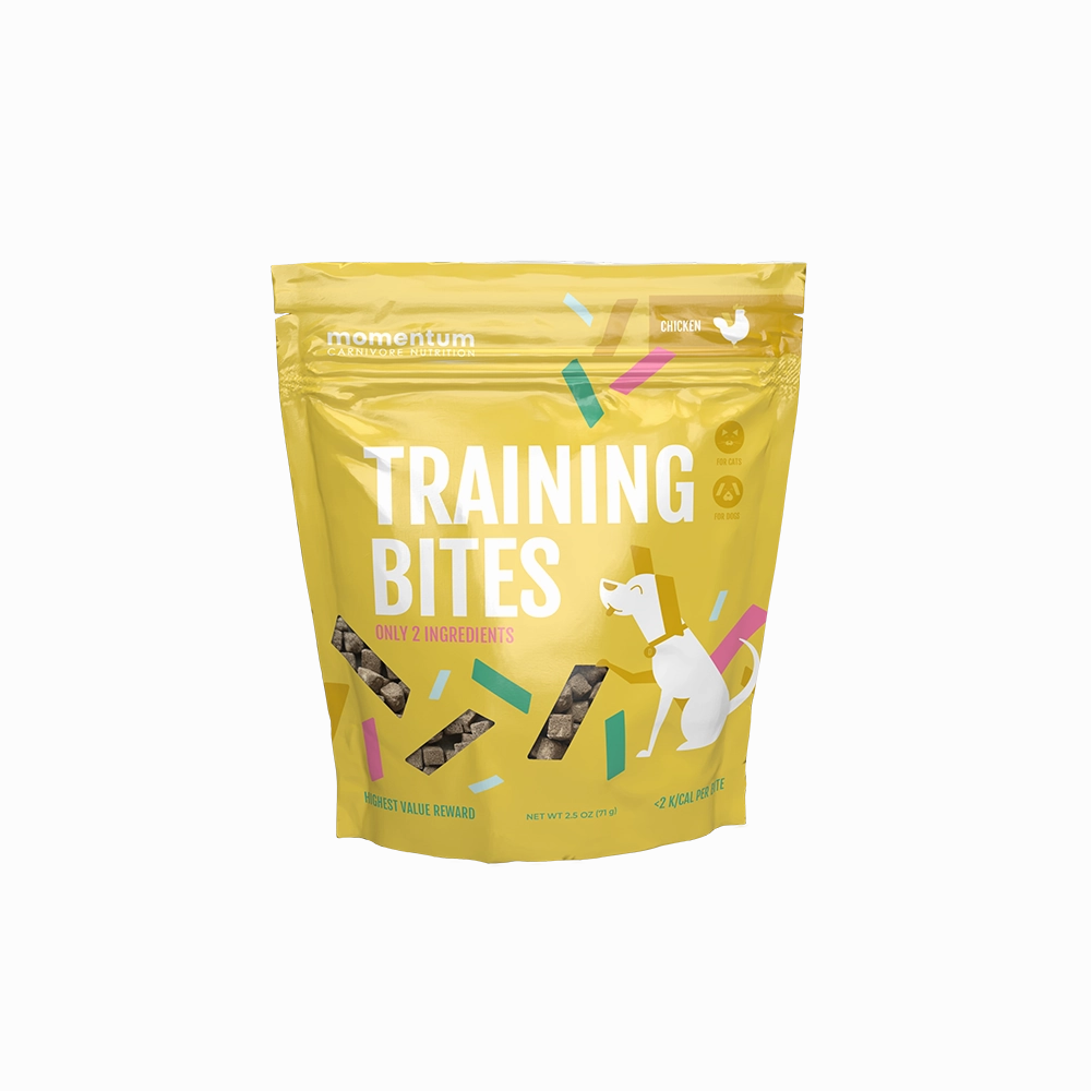 Momentum Freeze-Dried Training Bites Dog Treats - Chicken 2.5oz Bag goat vitamins sheep health poultry medicine livestock supplement animal wellness